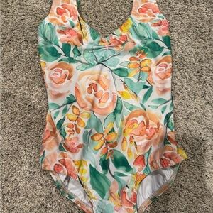 Luckyleo Sz XS- floral leotard